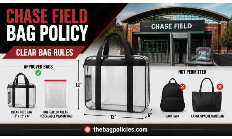 Chase Field Bag Policy