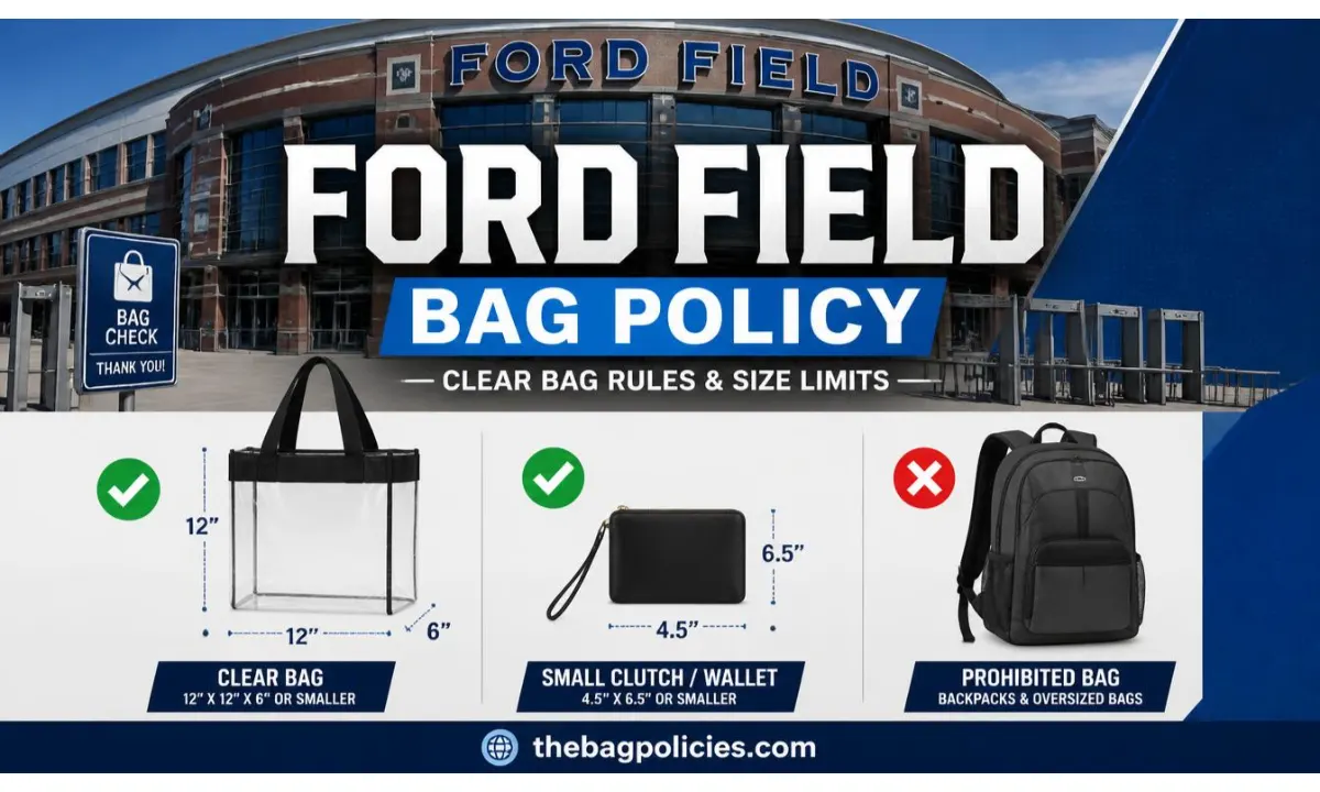 Ford Field Bag Policy