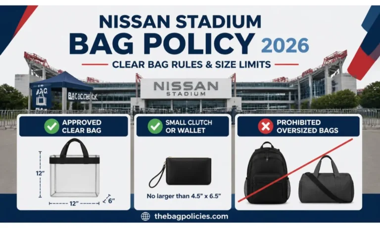 Nissan Stadium Bag Policy