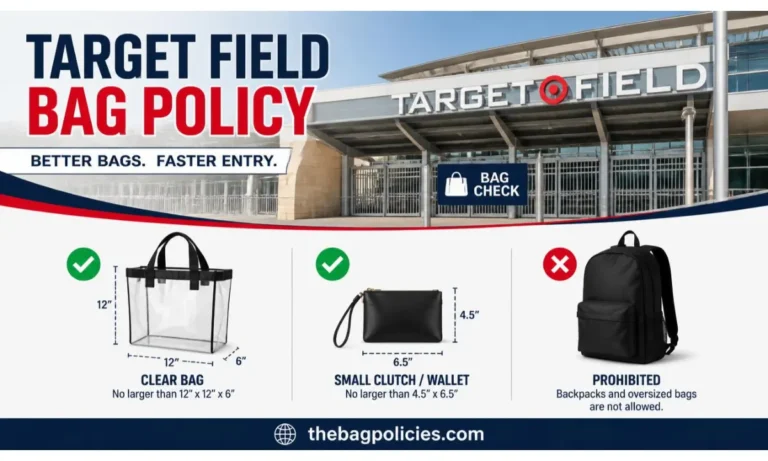Target Field Bag Policy